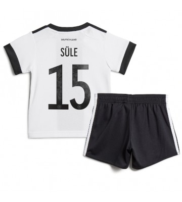 Germany Niklas Sule #15 Replica Home Stadium Kit for Kids World Cup 2022 Short Sleeve (+ pants)